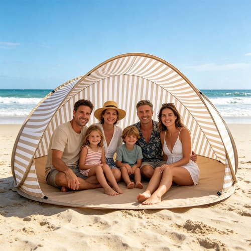 Pop Up Beach Tent Instant Sun Shelter Portable Outdoor Canopy for Sun Protection Lightweight Easy Setup for Beach Park Camping Travel 78.7*47.2*39.4 Inches
