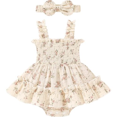 Happy Town Infant Baby Girl Clothes Summer Romper Dress