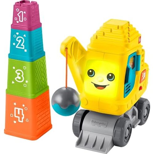 Fisher-Price Count & Stack Crane Baby Learning Toy