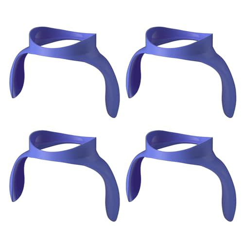 Baby Bottle Handles for Lansinoh Bottles, Bottle Holder for Baby Self Feeding, Bottle Feeding Holder, Purple, Pack of 4