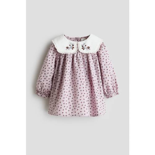 COTTON DRESS WITH COLLAR