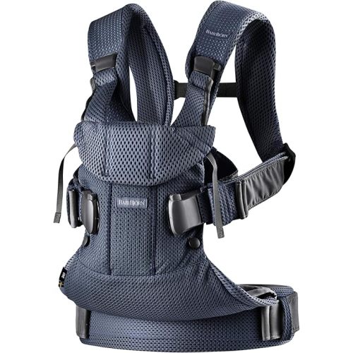 BabyBjörn Baby Carrier One Air, 3D Mesh, Navy Blue, One Size(Pack of 1)
