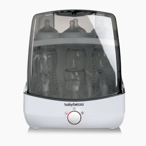 Baby Brezza Superfast Sterilizer Dryer, White on Black