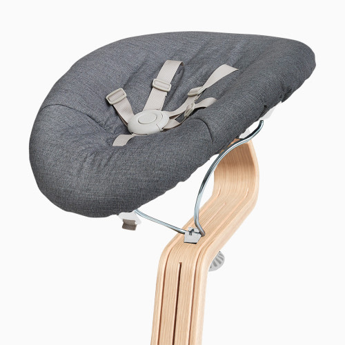 Nomi Nomi Baby Bouncer Attachment - White With Gray Cushion