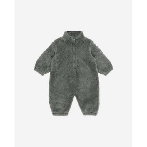 Fuzzy Winter Jumpsuit || Forest