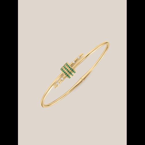 Gemstone Latch Bracelet