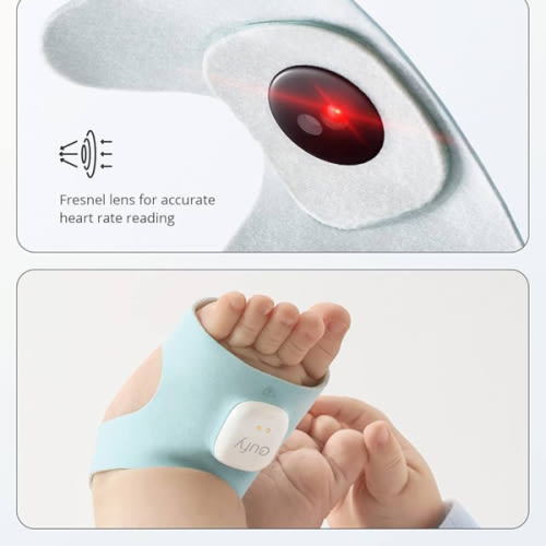 eufy Baby Smart Sock Baby Monitor with 2.4 GHz Wi-Fi, Track Sleep Patterns, Naps, Heart Rate, and Blood Oxygen Levels, 2K Camera, AI Cry Detection, Pan and Tilt, No Monthly Fee