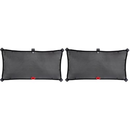 Munchkin® Brica® Magnetic Stretch to Fit™ Car Window Shade for Baby, Side Window Sun Shade, Black, 2 Pack