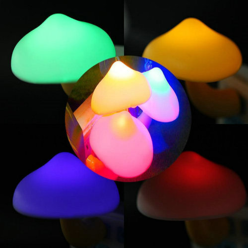 menggutong Plug-In LED Mushroom Night Light | Wayfair