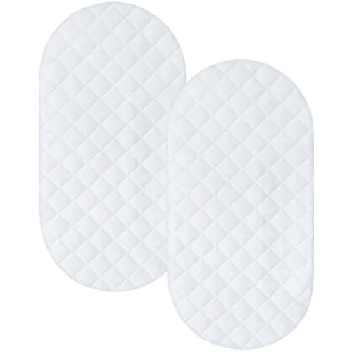 Bassinet Mattress Pad Cover 32"x17", Waterproof Bassinet Mattress Protector