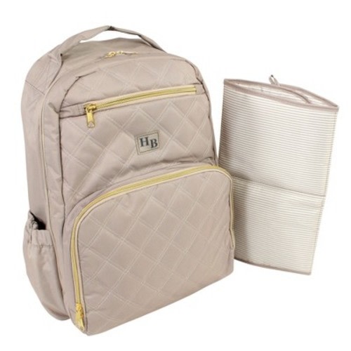Hudson Baby Premium Diaper Bag Backpack and Changing Pad, Taupe, One Size