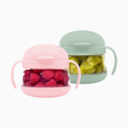 Ubbi Tweat Snack Containers (2 Pack) - Sage/Pink