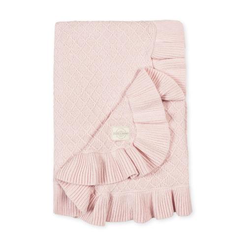Organic Ruffle Edge Baby Blanket