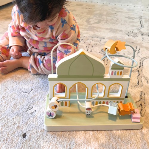 Masjid (Mosque) Bead Maze- Wooden, Islamic Kids Toys – Lala + Mo
