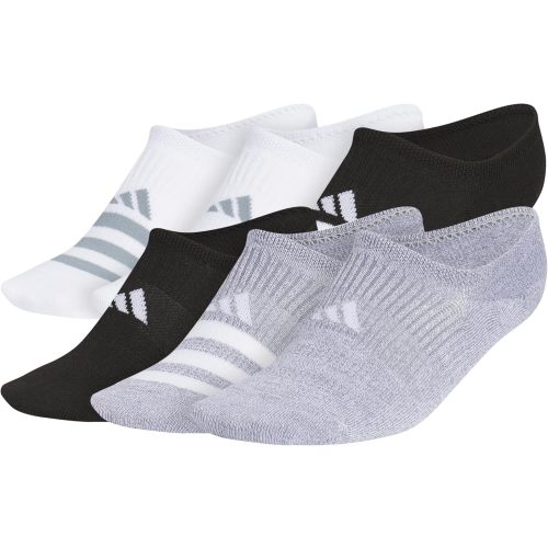 adidas Superlite Super No Show Invisible Socks 6-Pairs Lightweight & Breathable