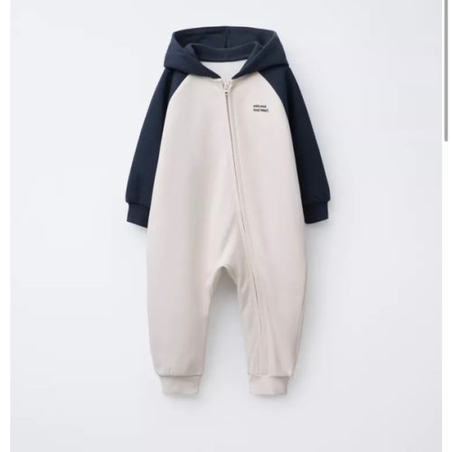 LONG COLOR BLOCK JUMPSUIT - Blue | ZARA United States