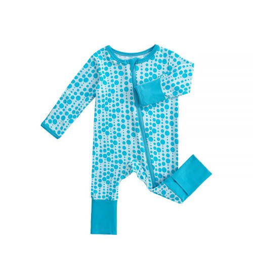 XDZJLR Bamboo Baby Pajamas Jumpsuit Comfortable Stylish Bodysuit Ideal Everyday Wear Sleeping 0-24 Months Boy Girl Pajamas Sleepwear Sky Blue 6-12 Months