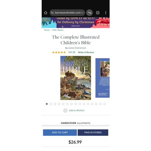 The Complete Illustrated Children's Bible by Janice Emmerson, Hardcover | Barnes & Noble®