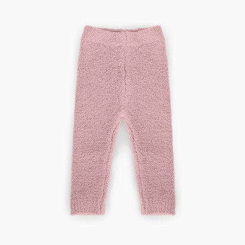 7AM Enfant Fuzzy Leggings - Ash Rose, 0-3 M