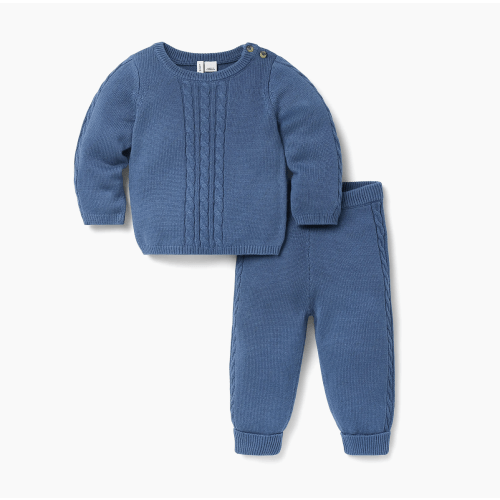 Janie and Jack Baby Boy's 2-Piece Cable-Knit Cotton Set | Saks Fifth Avenue