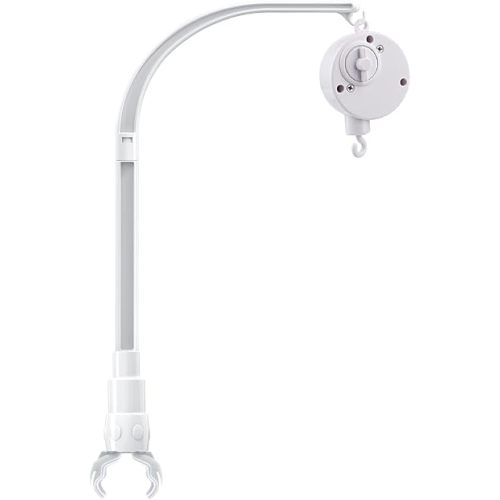 24 inch Crib Mobile Bed Bell Frame arm Bracket, Double nut Screw Fixing Frame -DIY Toy Decoration Bracket (23 Inch-with Music Box)