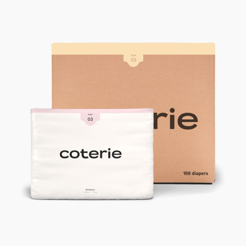 Coterie Ultra Soft Diapers, Monthly Supply - Size 3, 168 Count