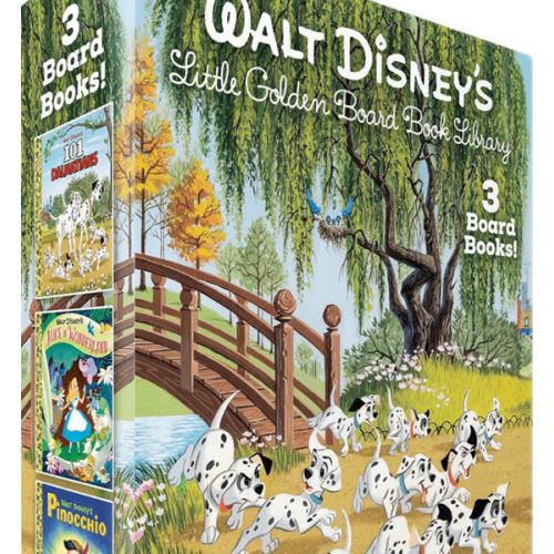 Walt Disney's Little Golden Board Book Library (Disney Classic): Pinocchio; Alice in Wonderland; 101 Dalmatians
