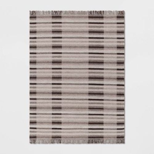 Plaid Rug Brown - Threshold™