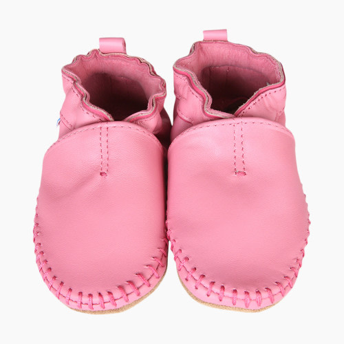 Robeez Classic Moccasins - Pink, 6-12 Months