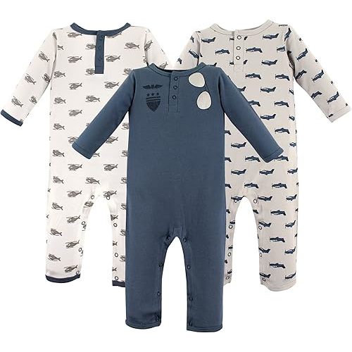 Hudson Baby baby-girls Cotton Coveralls