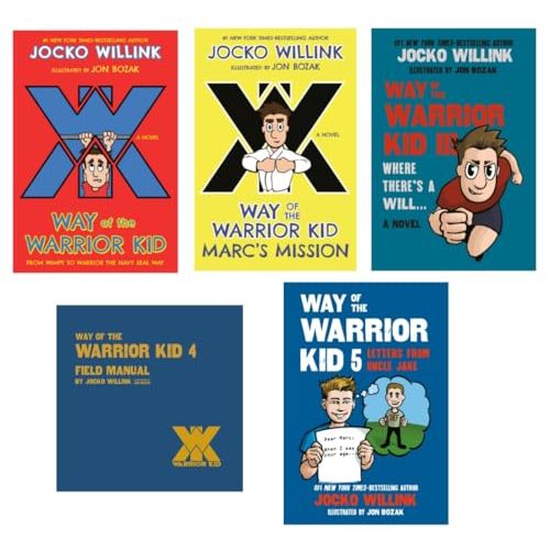Way of the Warrior Kid Series 5-Book Collection Set - Way of the Warrior Kid, Marc's Mission, Where There's a Will, Field Manual, Letters from Uncle Jake
