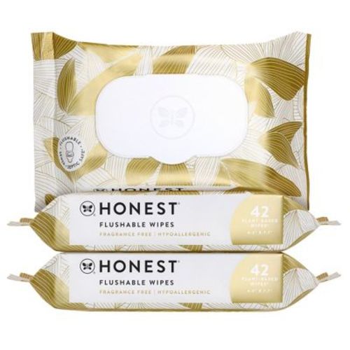The Honest Company Flushable Wipes - Gilded Wings - 126ct