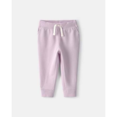 Baby Girl Drawstring Knit Joggers - Purple - OshKosh B'gosh | Carter's