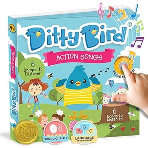 Ditty Bird | Action Songs | Interactive Sound Book for toddlers 1- 3 | Musical books for 1 year old