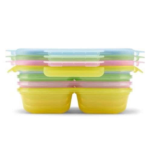Ello 8pc Snap and Nest Snack Divided Food Storage Containers