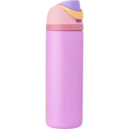 Owala Disney Princess FreeSip Insulated Stainless Steel Water Bottle with Straw for Sports and Travel, BPA-Free Sports Water Bottle, 24 oz, Rapunzel