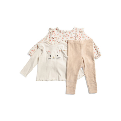 Infant And Toddler Girls 3pc Leopard Tops And Leggings Play Set | Girls' Sets | T.J.Maxx