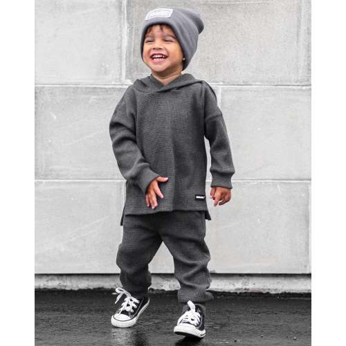 Waffle Set in Charcoal Grey