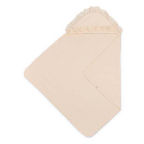 Violet Ruffle Hooded Baby Bath Towel