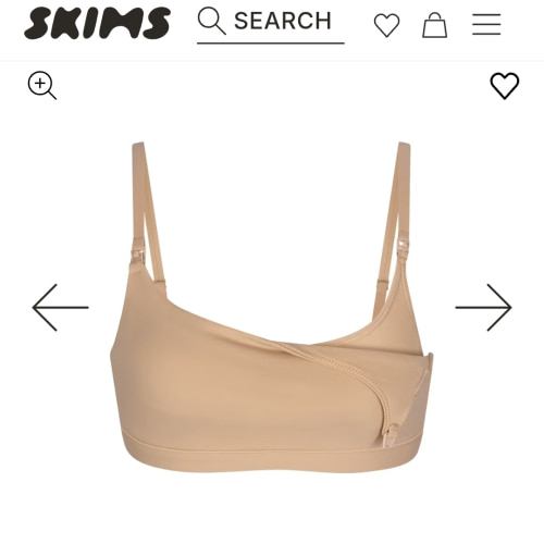 FITS EVERYBODY MATERNITY PUMPING SCOOP BRALETTE | CLAY | SKIMS size XL