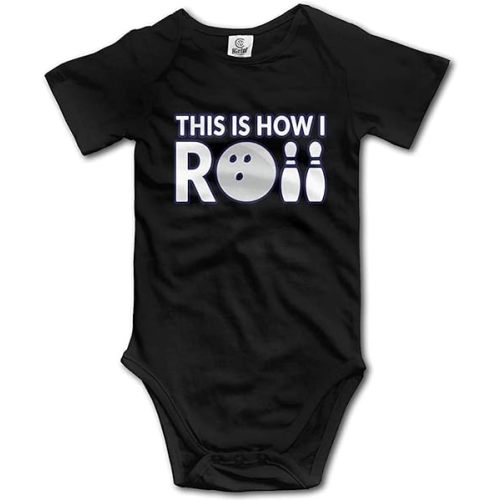 LittleHorn This is How I Roll Bowling Baby Onesie Short Sleeve Bodysuit Newborn Rompers