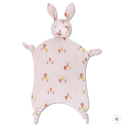 Muslin Bunny Lovey - Mini Mushroom