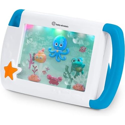 Baby Einstein On-the-Go Sea Dreams Soother, Portable Baby Sound Machine with Music & Lights, for Newborns 0+ Months