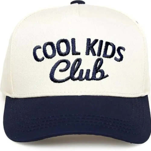 Cool Kids Club Hat (Navy/Beige)