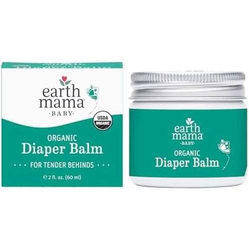 Earth Mama Organic Diaper Balm, Calendula Baby Diaper Cream, 2 fl oz