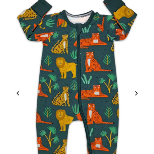 Big Cats Baby Pajamas