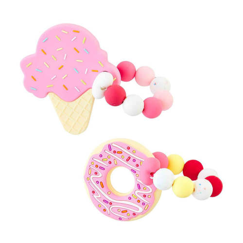 Mud Pie Ice Cream and Donut Dessert Baby Teethers – Madison-Drake Children's Boutique