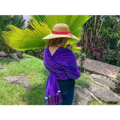 Mexican Fabric Baby Carrier, Baby Woven Wrap, Babywearing, Rebozo Wrap, Baby Shower New Mom Gift, Baby Wrap, Baby Sling, 5.5 yards, Purple
