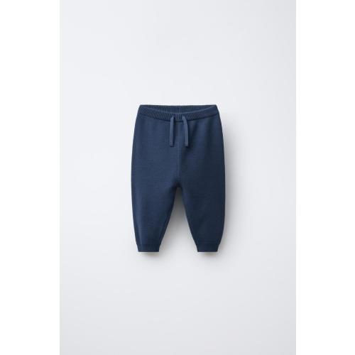 KNIT JOGGING PANTS - Blue | ZARA Canada