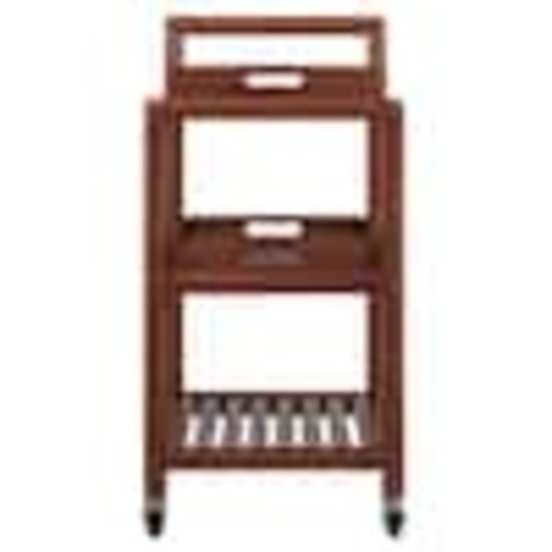 WINSOME WOOD Albert Walnut Kitchen Cart 94138